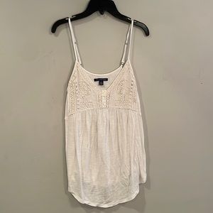 White Spaghetti Strap